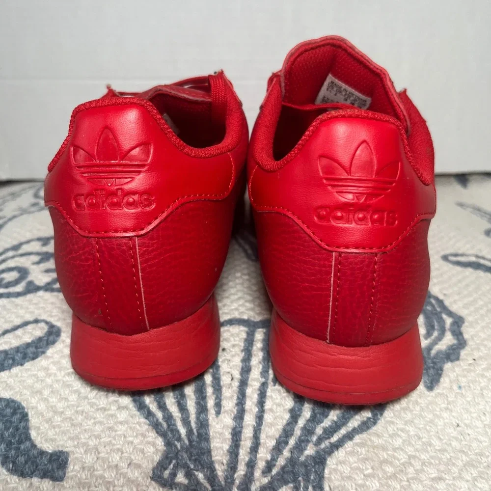 Adidas Originals Samoa Red scarlet Leather retro Low Top Sneakers Womens 6.5